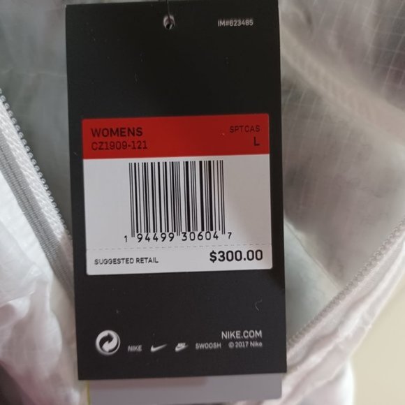 Nike Women's Marble EcoDown Long Parka Coat Winter Puffer Jacket Large - Picture 10 of 11